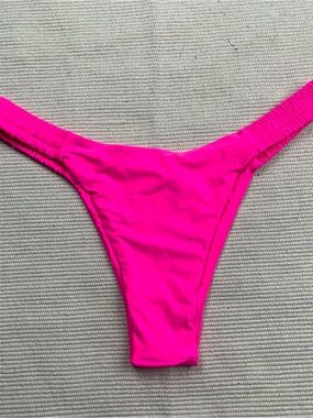 moana bikini Bright Hot Pink High-Cut Bikini Bottom